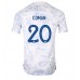 Maillot de foot France Kingsley Coman #20 Extérieur vêtements Monde 2022 Manches Courtes
